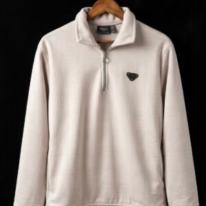 Quarter-Zip Pullover (Cream/Off-White)
