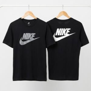 Black Graphic Print Short-Sleeve T-Shirt