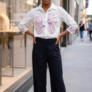 Linen Art btterfly Shirt