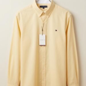 Men's Oxford Button-Down Shirt (Pale Yellow)